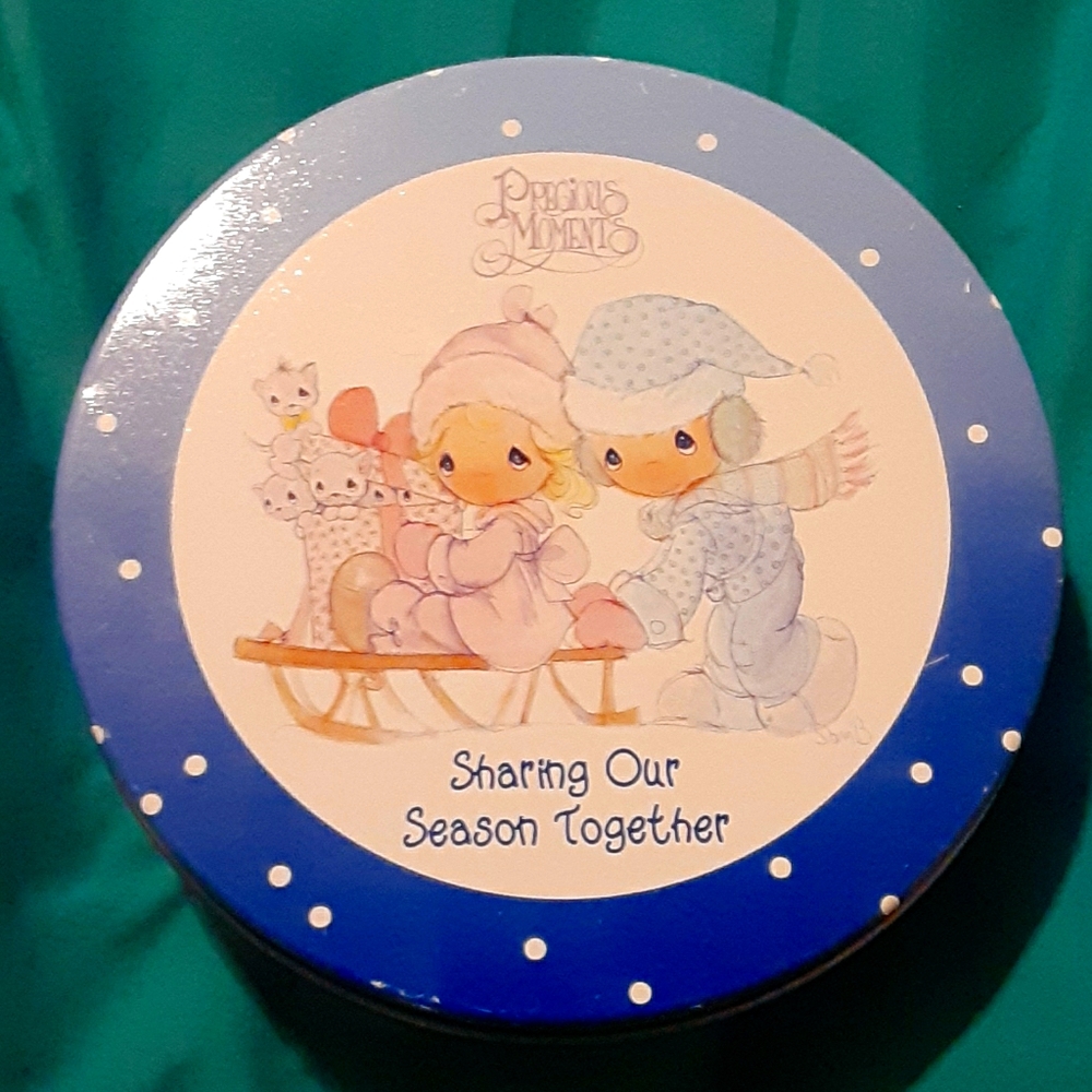 Precious Moments Collectable Christmas Tin